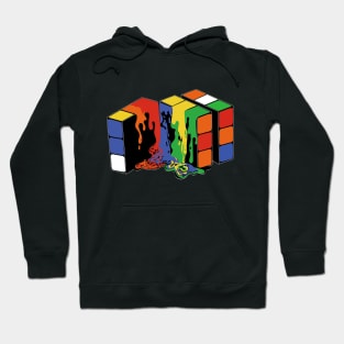 melting rubiks cube Hoodie